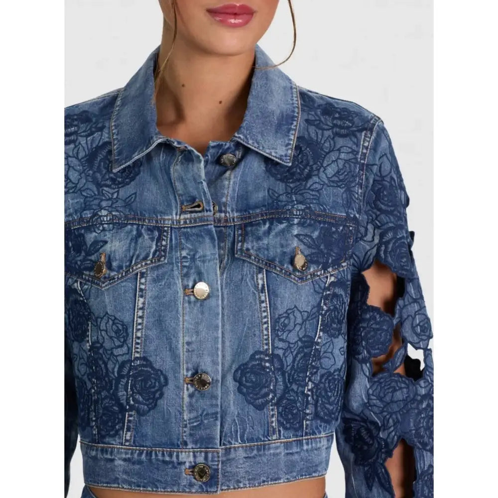 Alice + Olivia CHLOE DENIM JACKET - Jacket