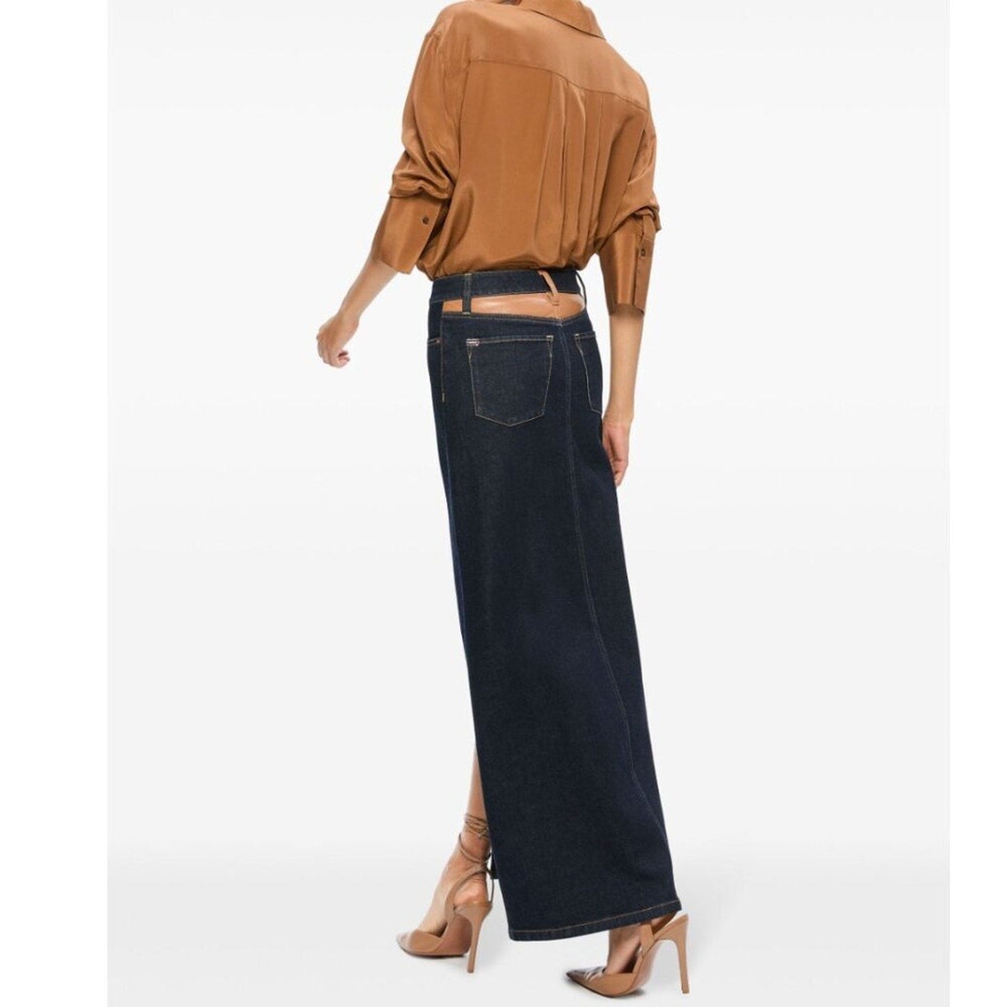 Alice + Olivia denim midi skirt - Alice + Olivia Bernardi Collective