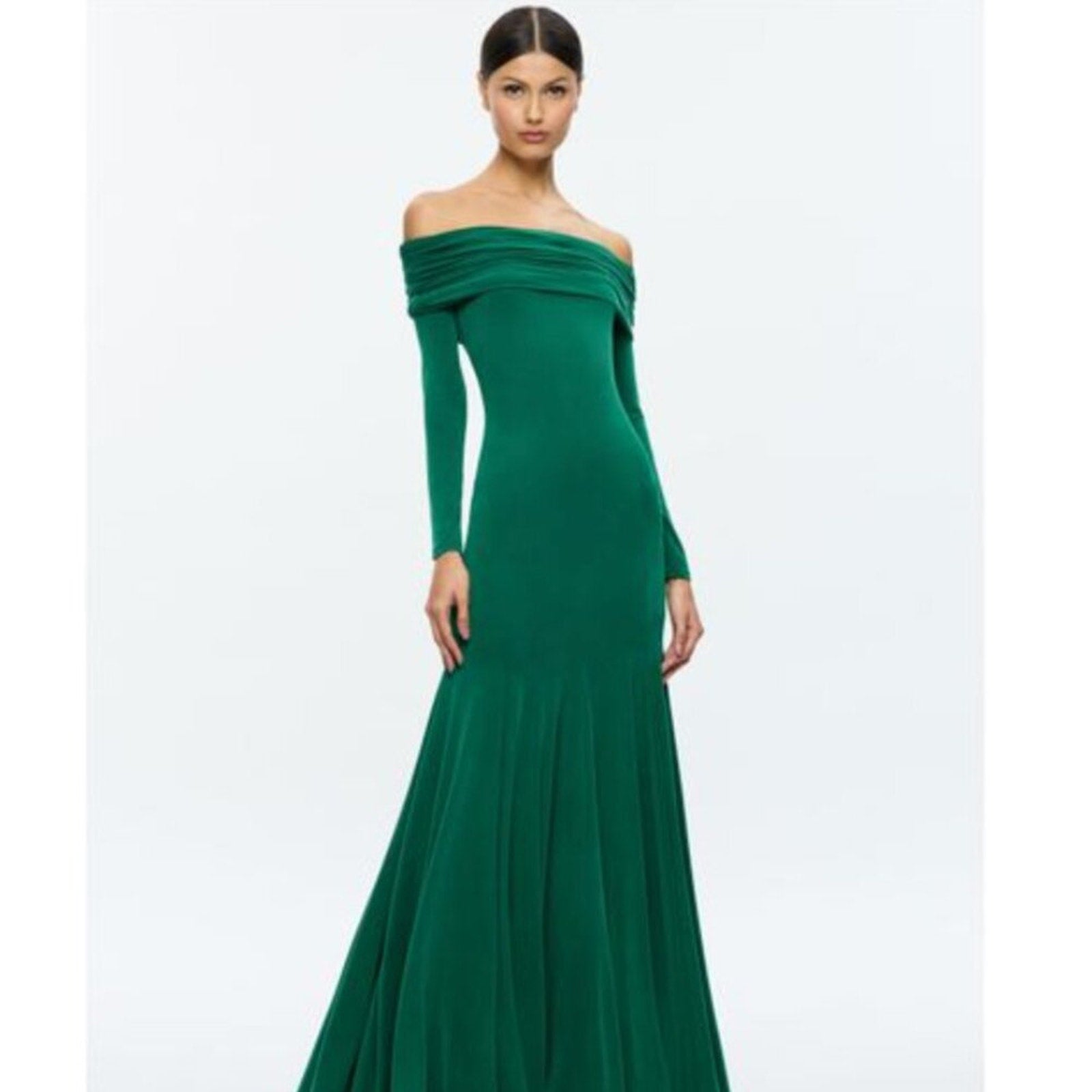 Alice + Olivia Green Augusta Maxi Dress - Alice + Olivia Bernardi Collective