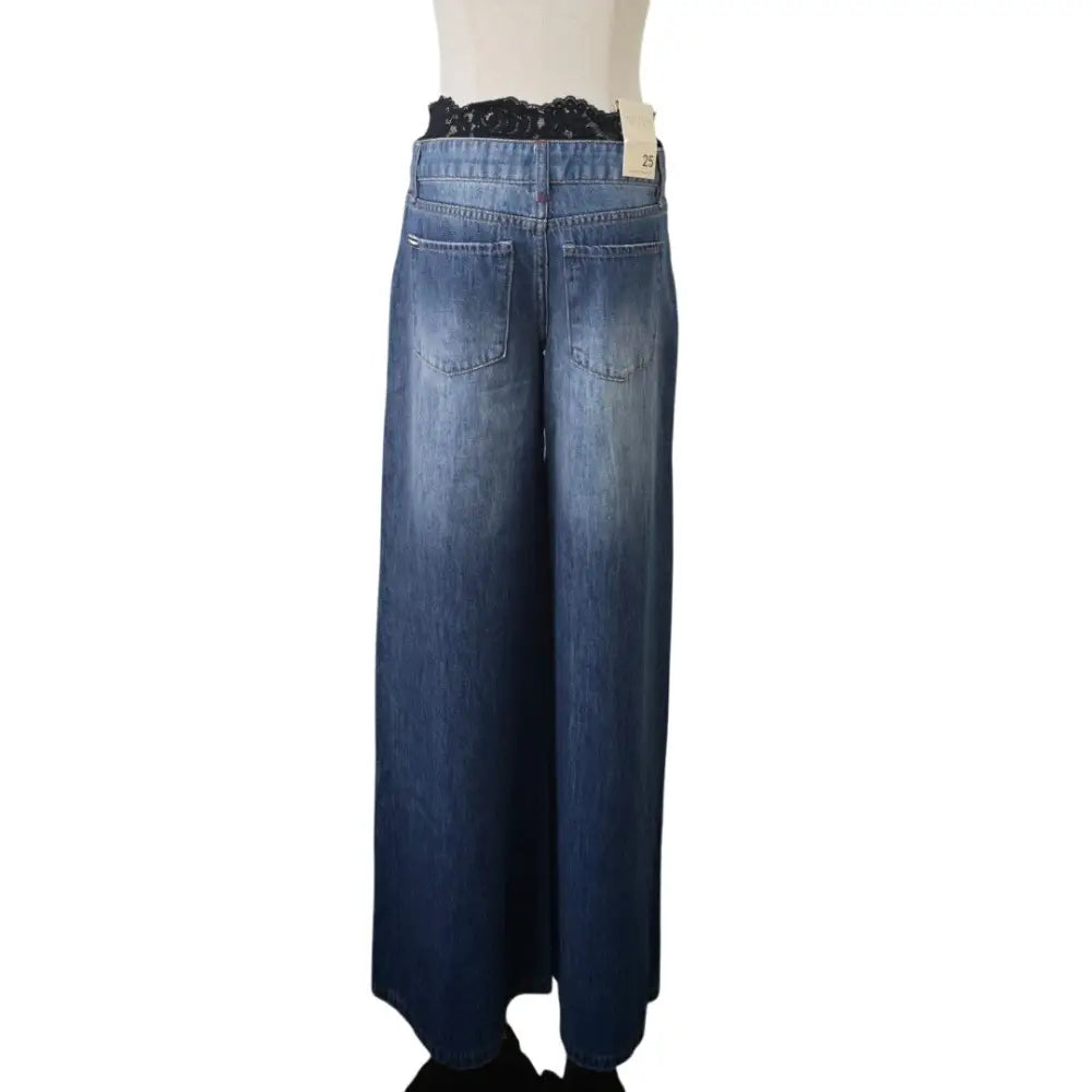 Alice + Olivia IAN LACE TRIM JEAN - Bottoms