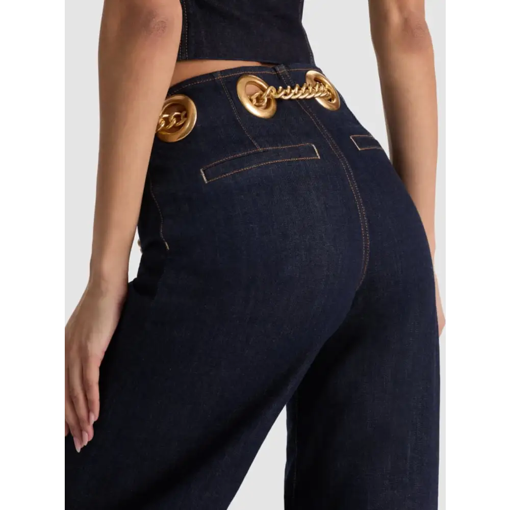 Alice + Olivia JASPER CHAIN BELT JEAN - Bottoms