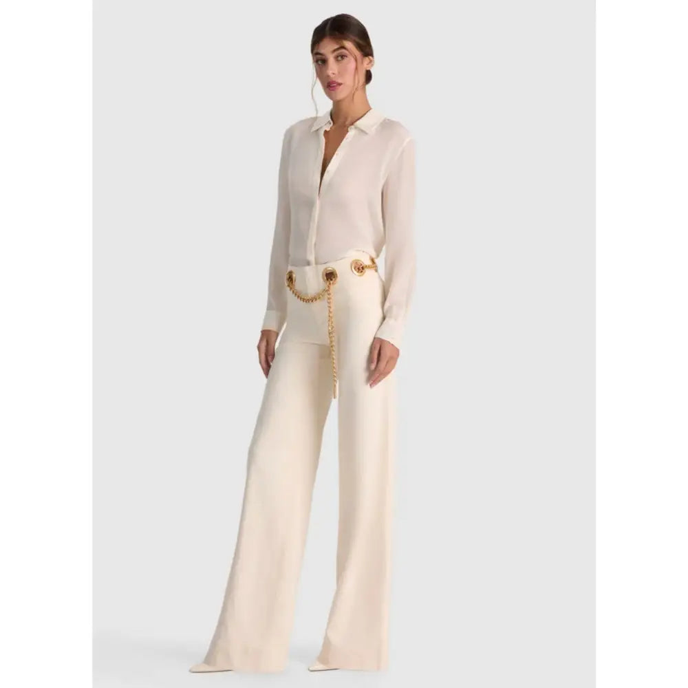 Alice + Olivia JASPER CHAIN BELT JEAN - Bottoms
