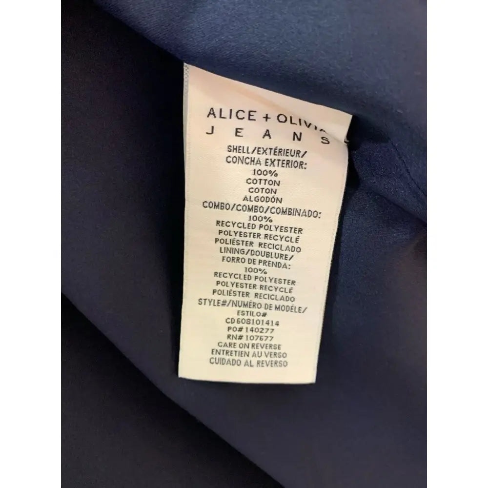 Alice + Olivia NEVADA FAUX SHEARLING DENIM TRENCH COAT - Jacket