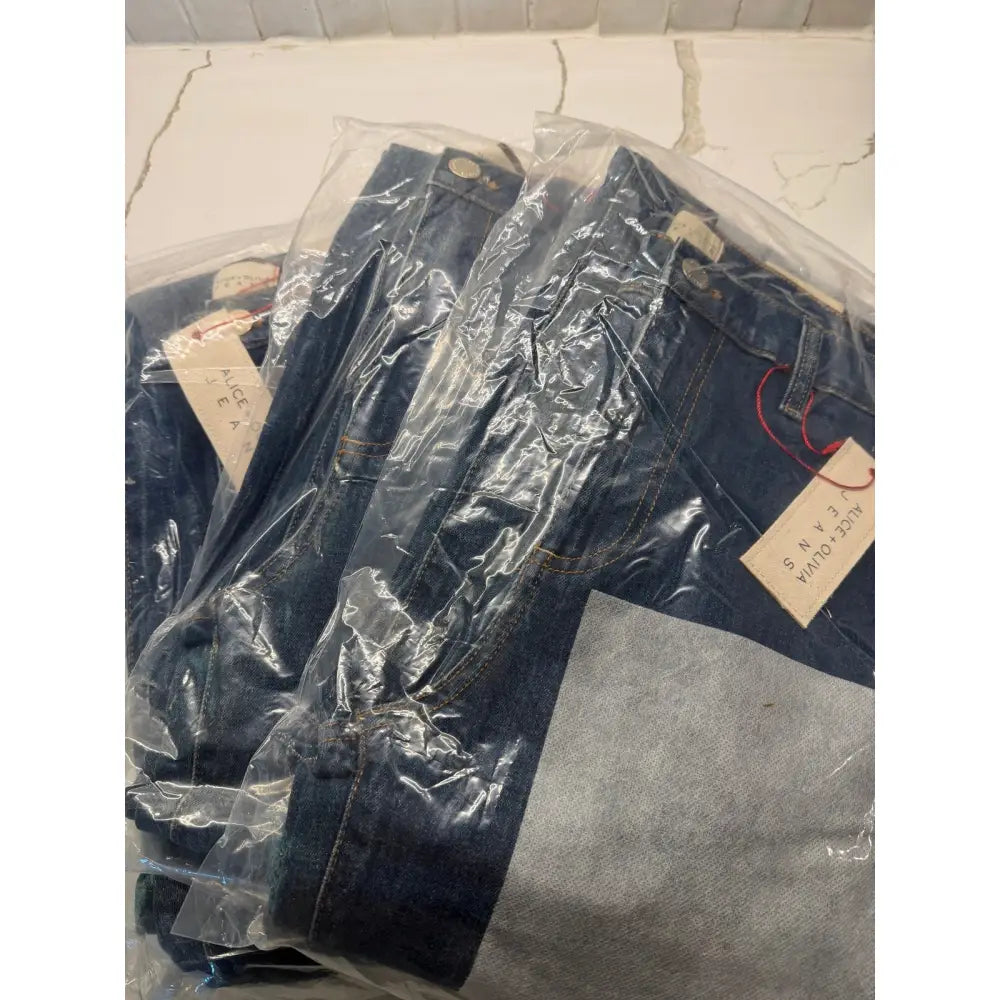 Alice + Olivia SB VEGAN CUTOUT JEAN