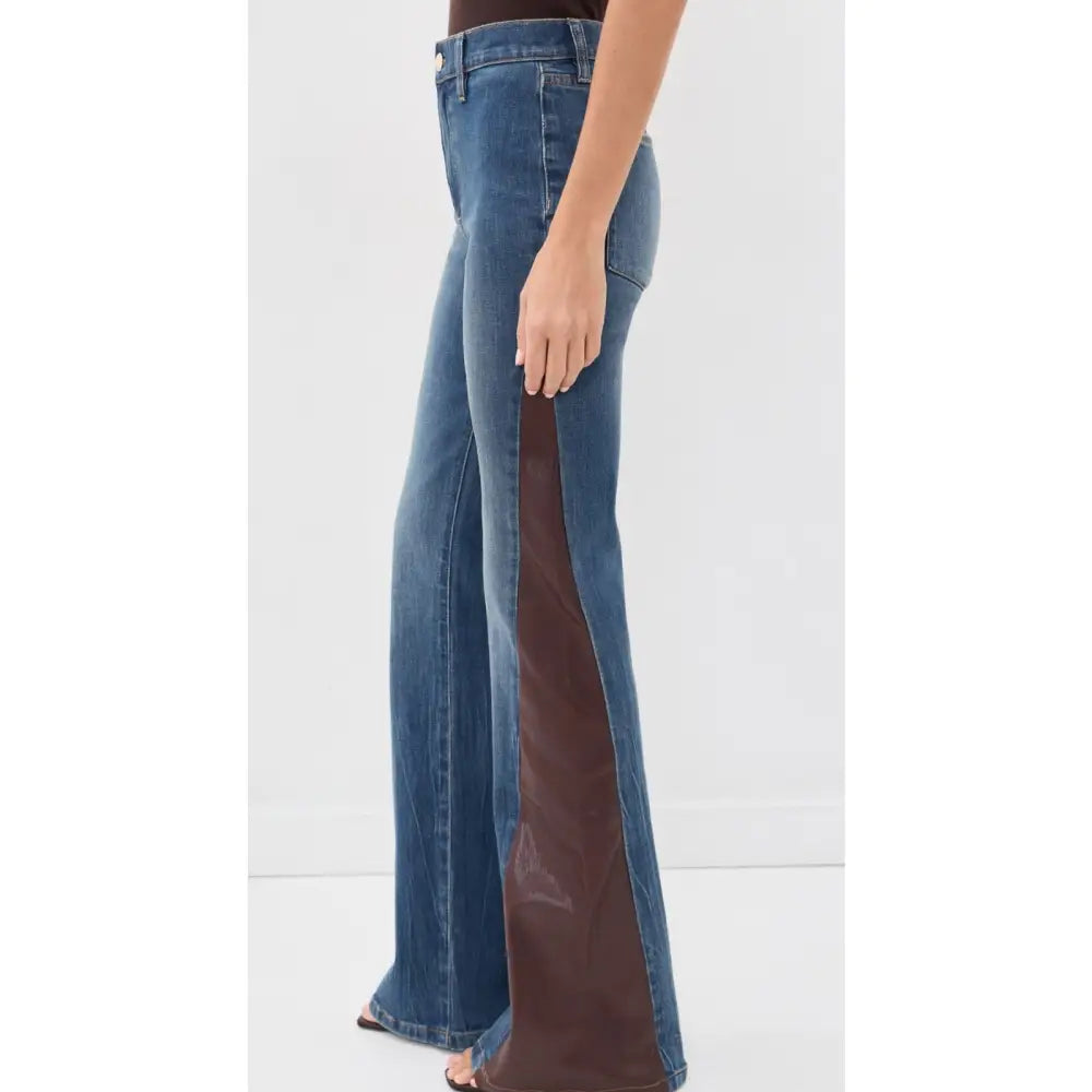 Alice + Olivia SB VEGAN CUTOUT JEAN - Bottoms