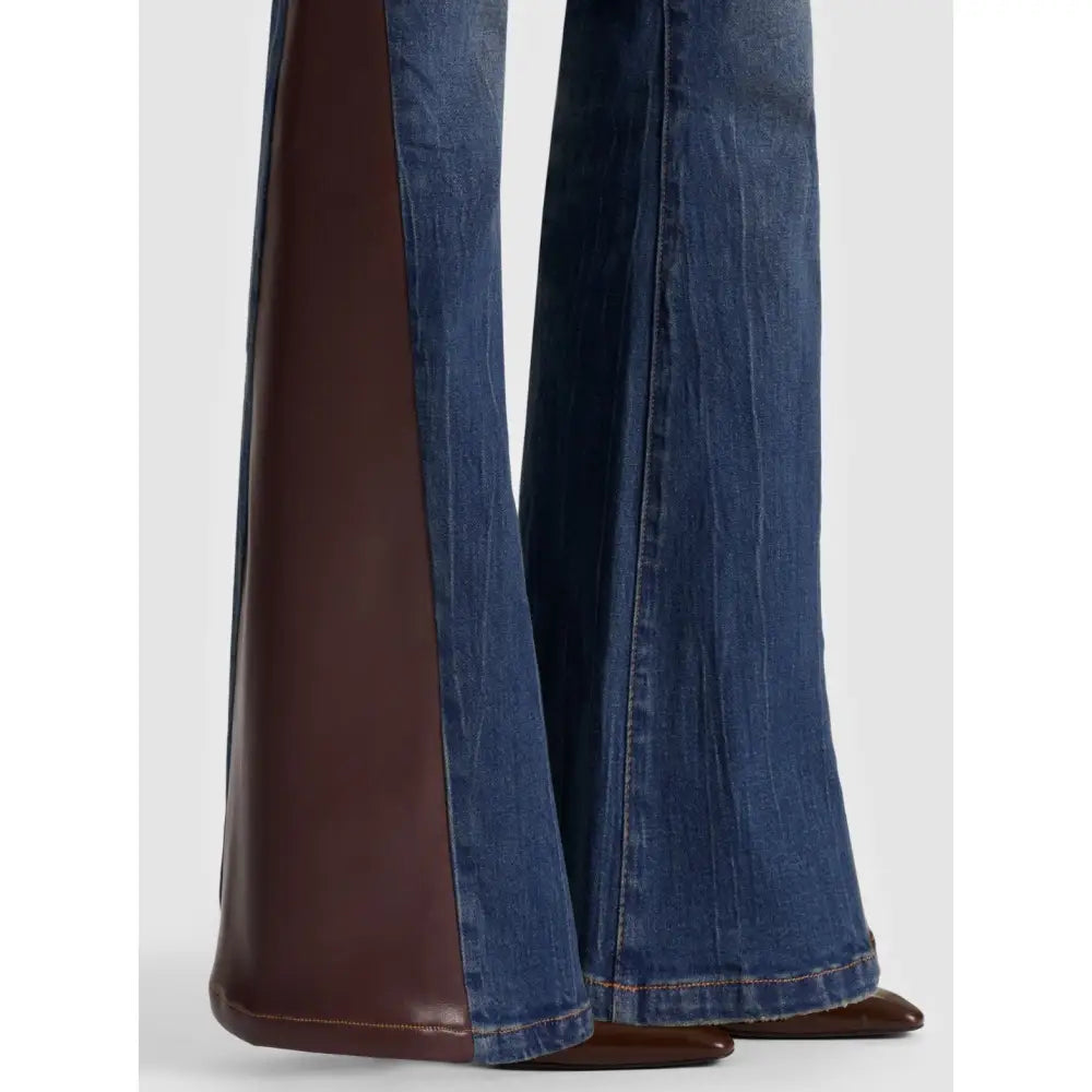 Alice + Olivia SB VEGAN CUTOUT JEAN - Bottoms