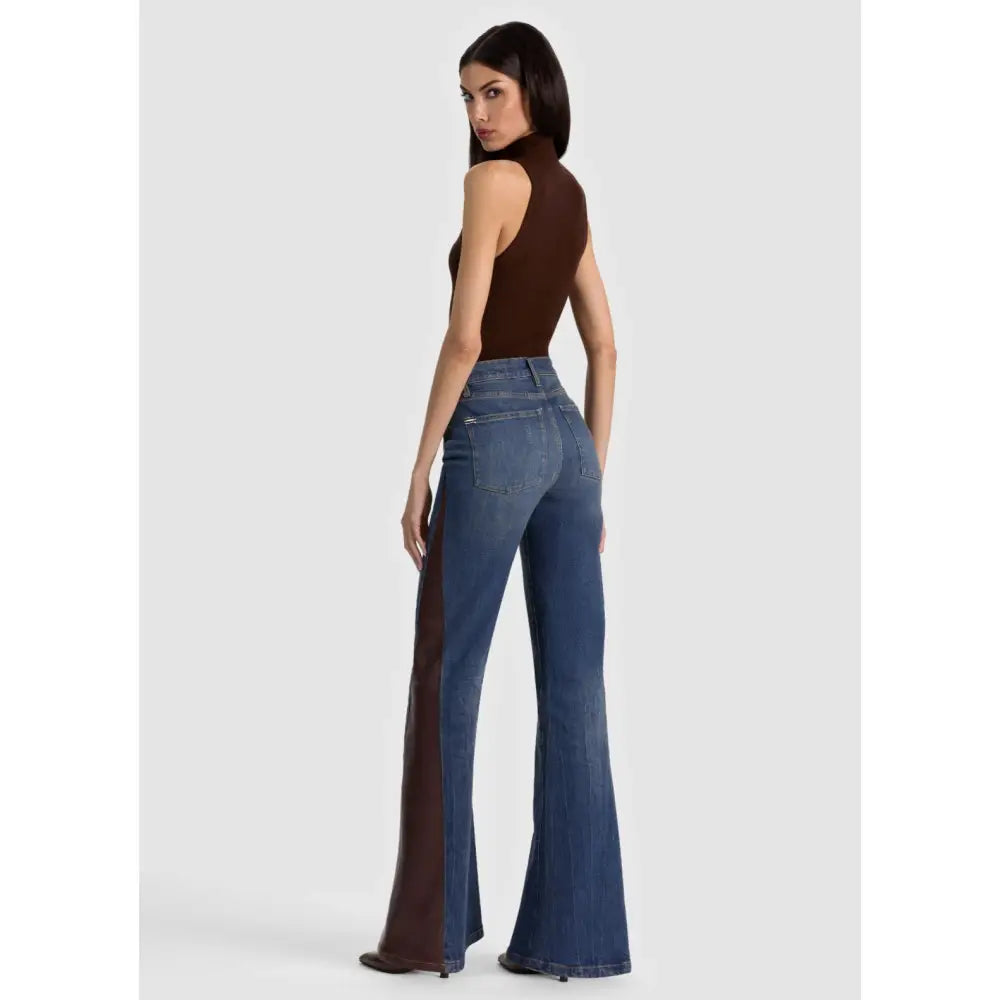 Alice + Olivia SB VEGAN CUTOUT JEAN - Bottoms