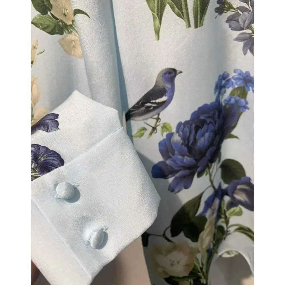 Alice + Olivia Willa Placket Silk Blouse - Tops