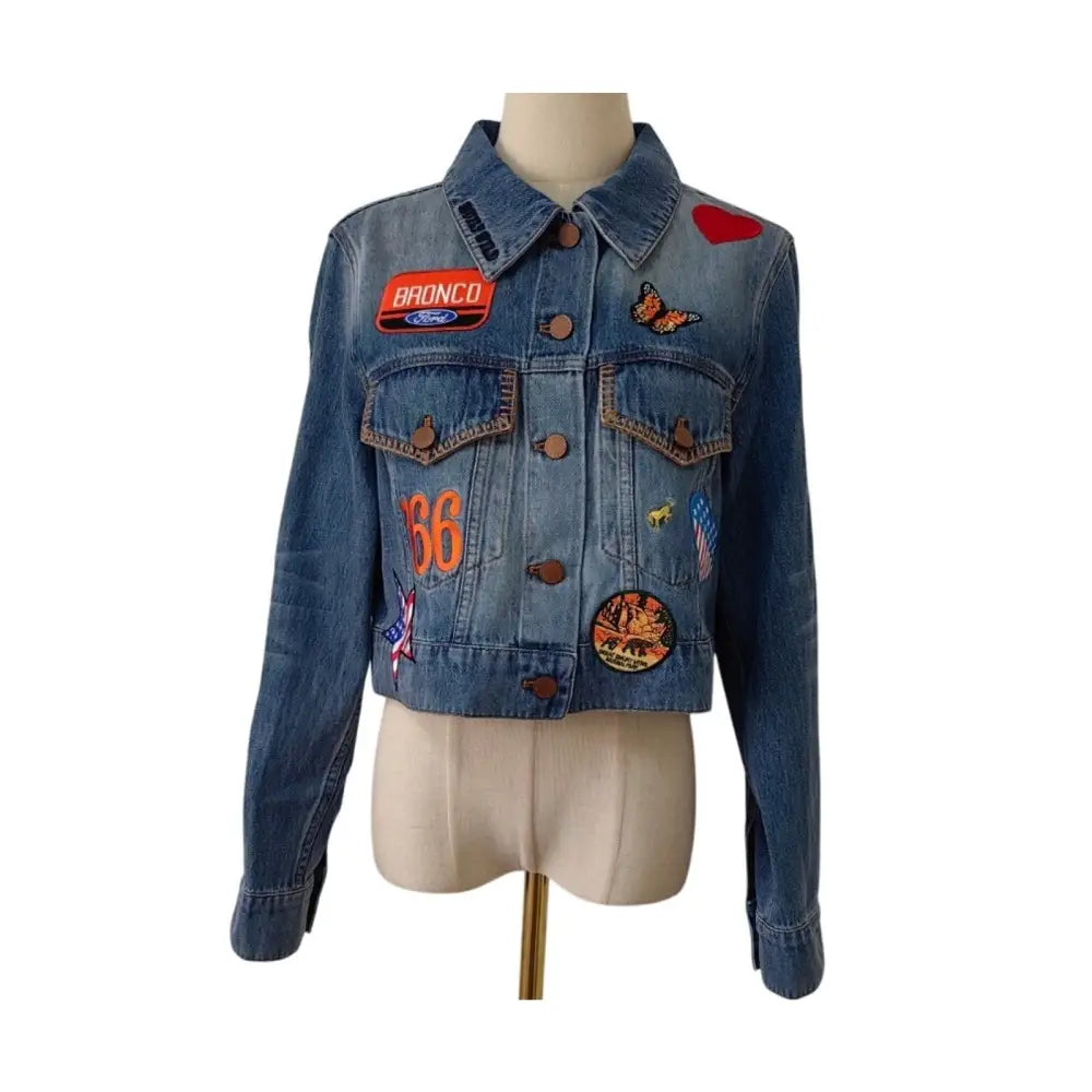Alice + Olivia X BRONCO JEFF DENIM JACKET Jacket