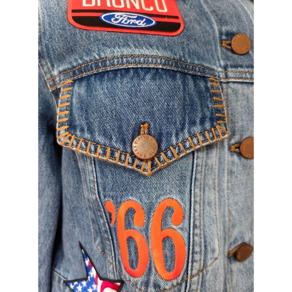 Alice + Olivia X BRONCO JEFF DENIM JACKET Jacket