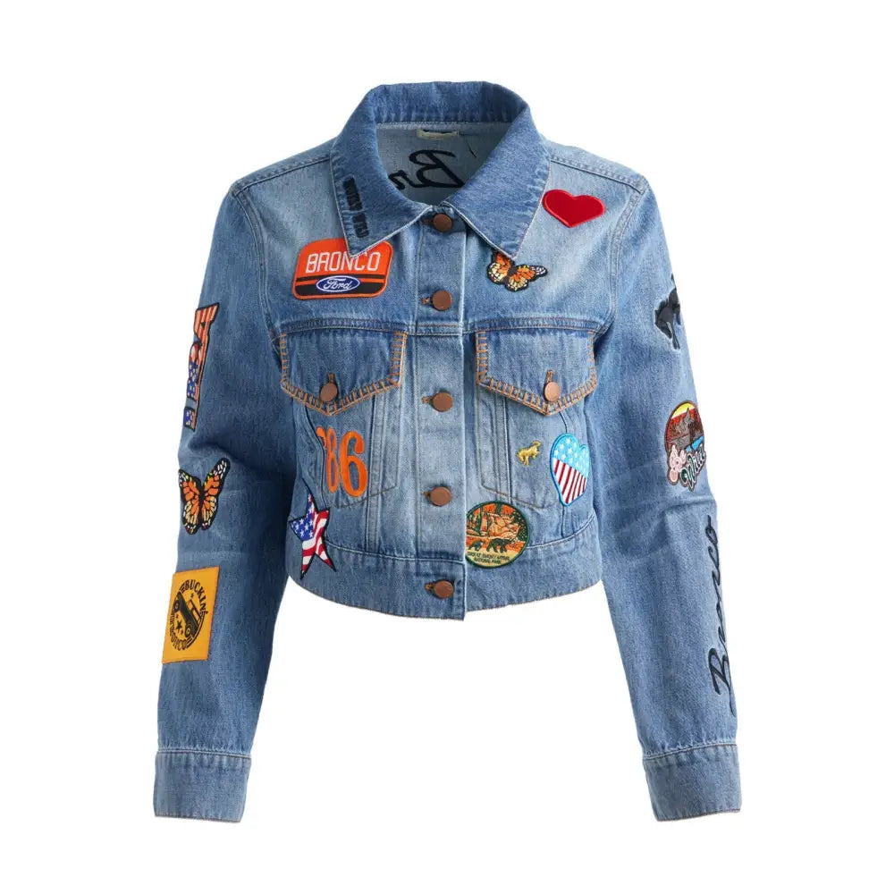 Alice + Olivia X BRONCO JEFF DENIM JACKET Jacket