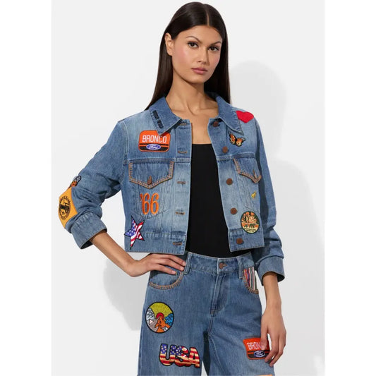 Alice + Olivia X BRONCO JEFF DENIM JACKET Jacket