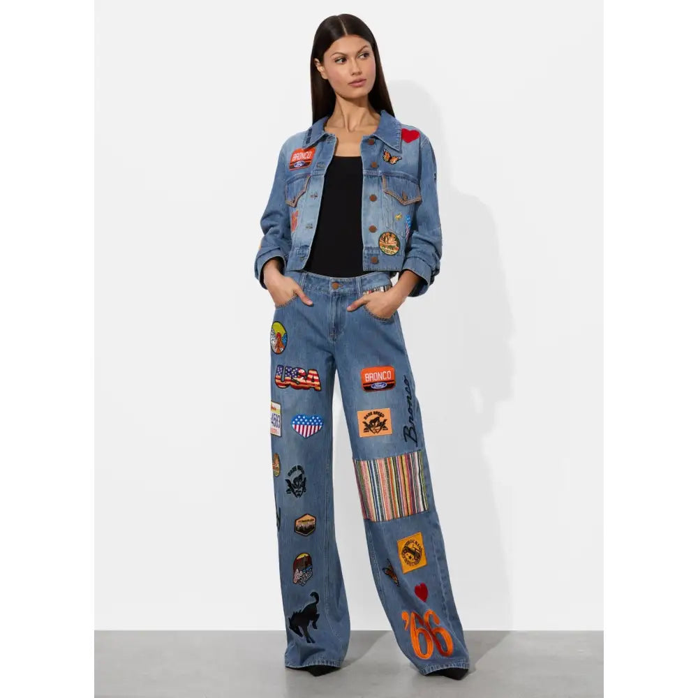 Alice + Olivia X BRONCO JEFF DENIM JACKET Jacket