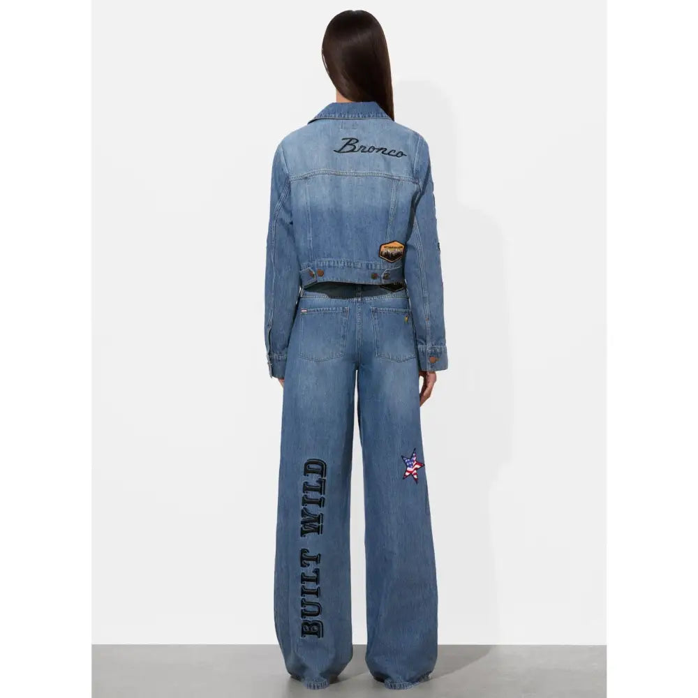 Alice + Olivia X BRONCO JEFF DENIM JACKET Jacket