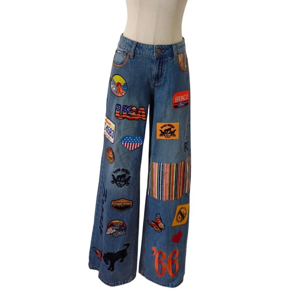 Alice + Olivia X BRONCO TRISH JEAN Bottoms