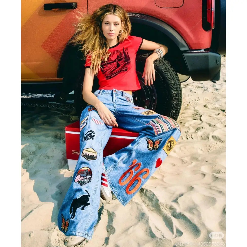 Alice + Olivia X BRONCO TRISH JEAN Bottoms