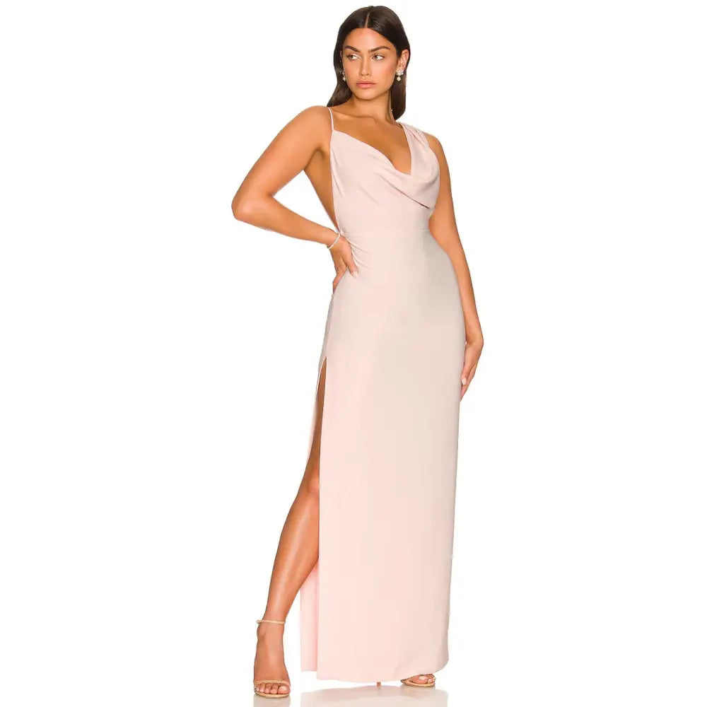 Amanda Uprichard x REVOLVE Arial Gown in Blush - Dress