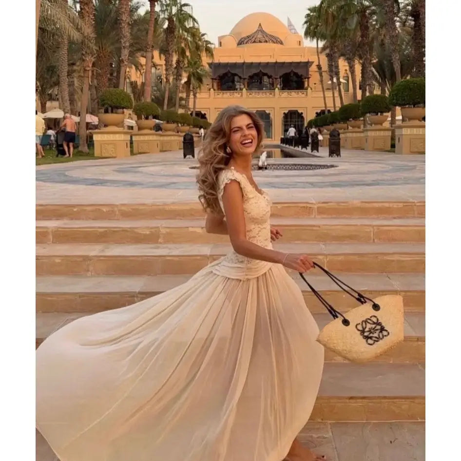 Arcina Ori Arabella Gown Beige - Dress