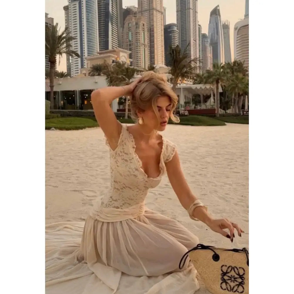 Arcina Ori Arabella Gown Beige - Dress
