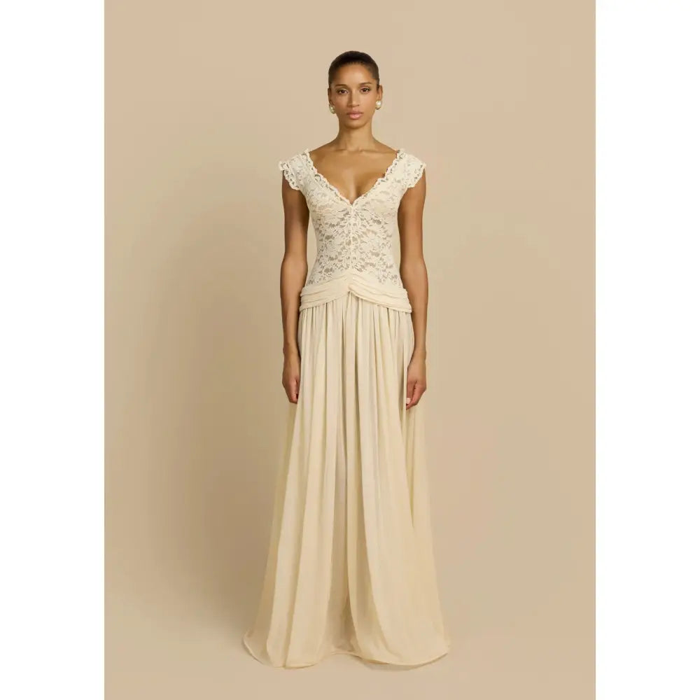Arcina Ori Arabella Gown Beige - Dress