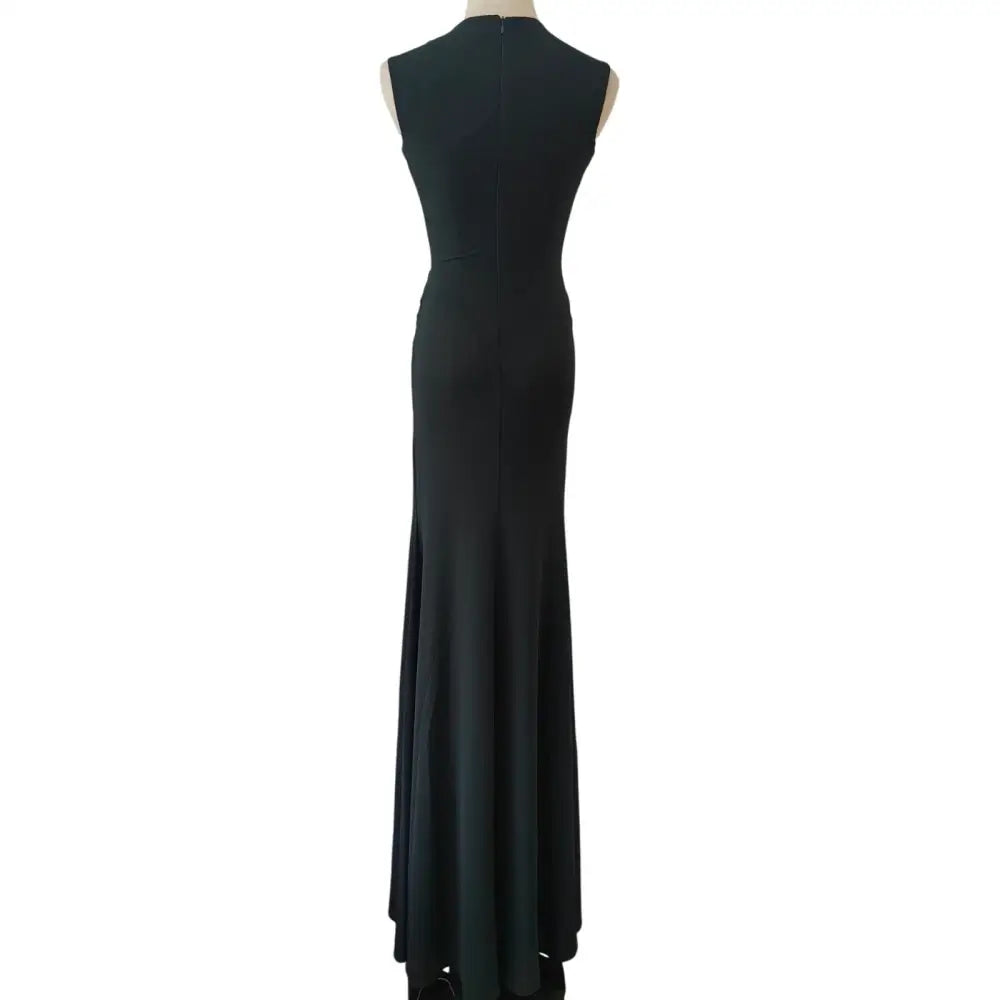Alex Perry Sleeveless Cut Out Wrap Gown in Crepe Jersey - Dress