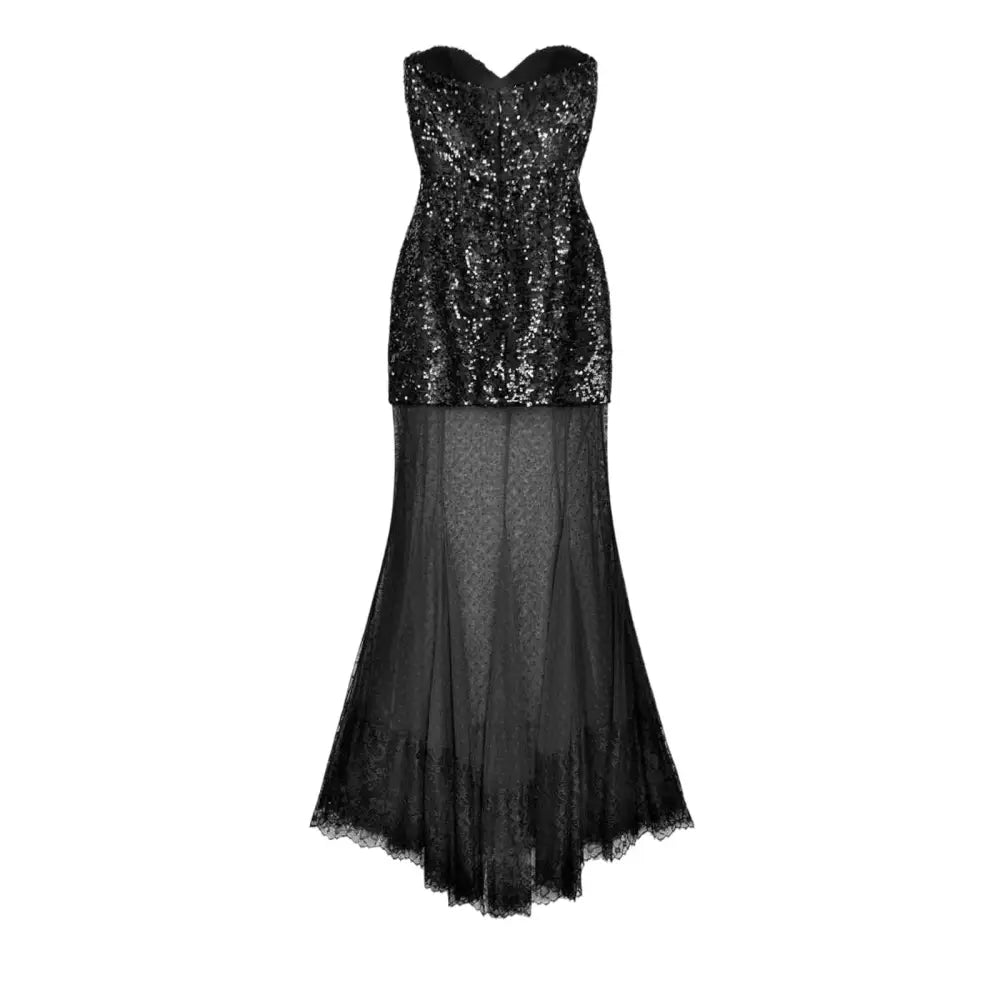 Rebecca Vallance Diana sequined mesh-trimmed gown - Dress