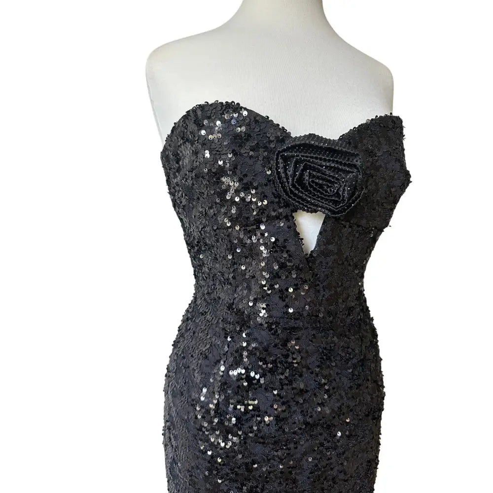 Rebecca Vallance Diana sequined mesh-trimmed gown - Dress
