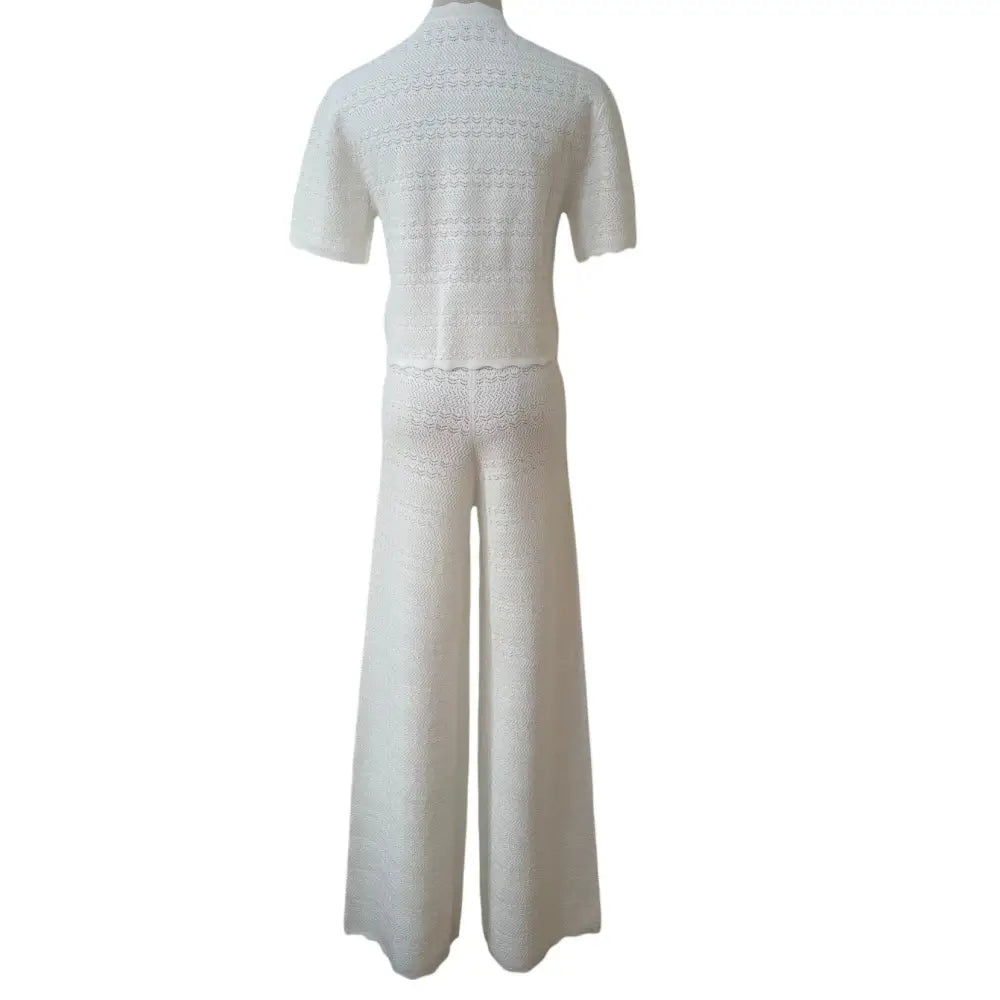 Helsa Kaitltn Scalloped Top and Kaitltn Pants Set - Tops