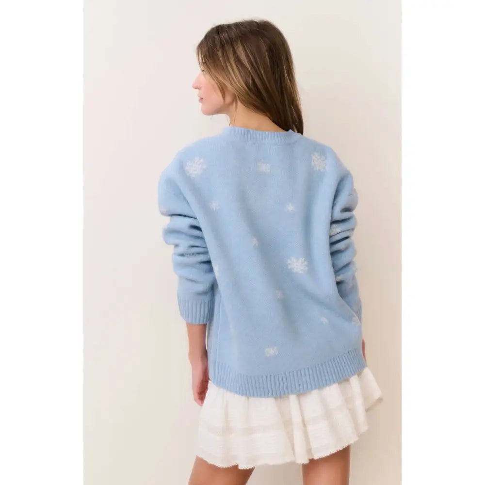 LoveShackFancy Francie Wool Jacquard Pullover - Tops