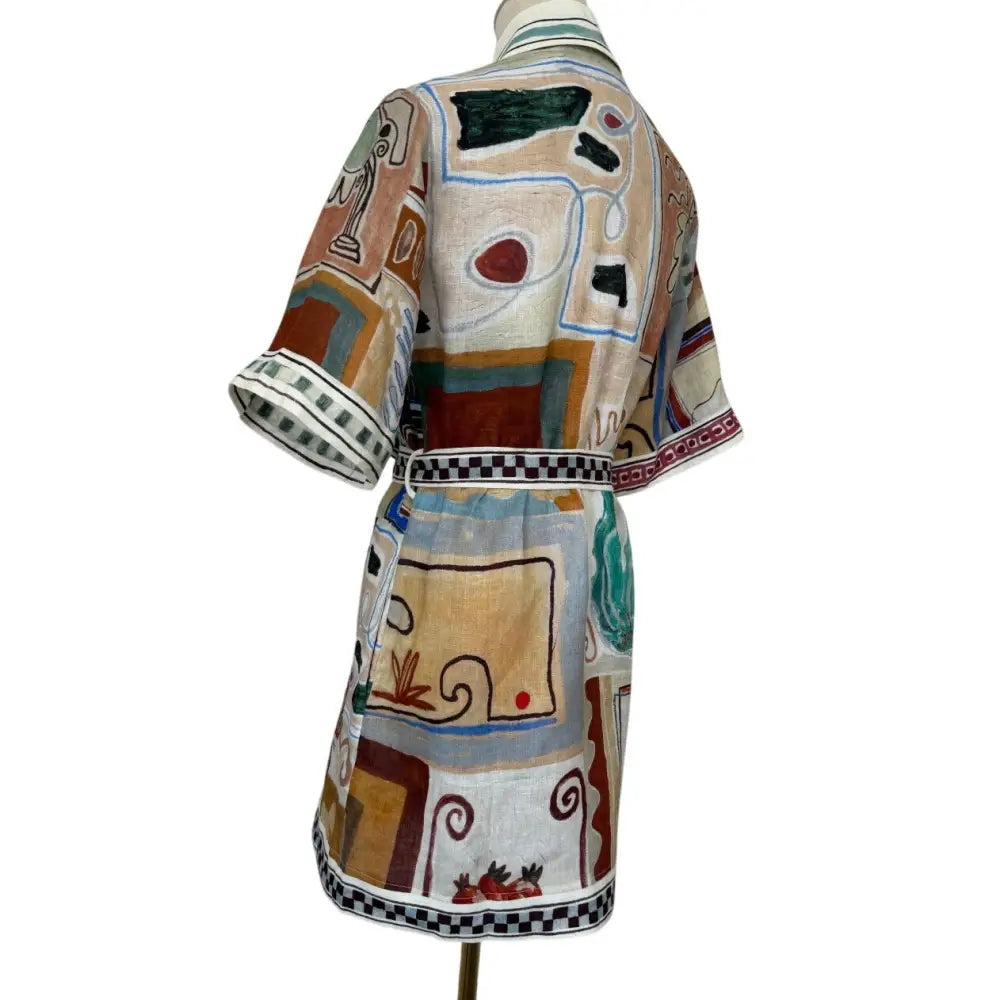 ALEMAIS Michelle Linen Mini Shirtdress - Dress