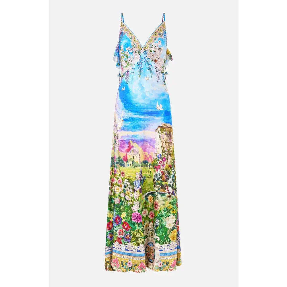 Camilla Navas Nouveau V-Neck Bias Slip Dress - Dress