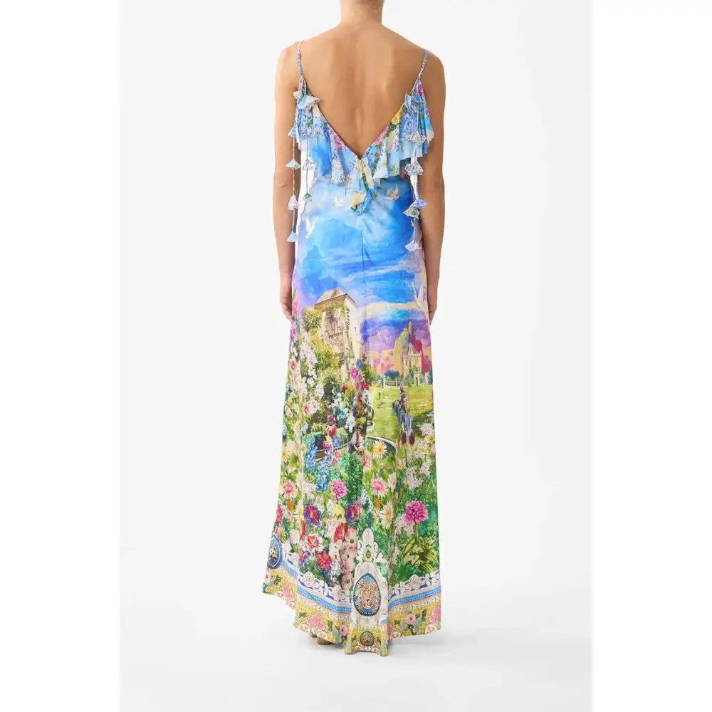 Camilla Navas Nouveau V-Neck Bias Slip Dress - Dress