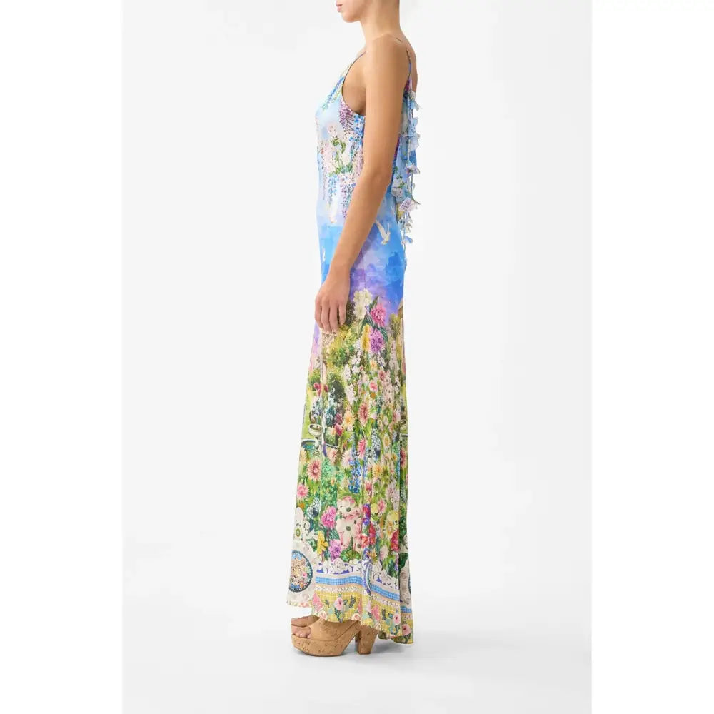 Camilla Navas Nouveau V-Neck Bias Slip Dress - Dress