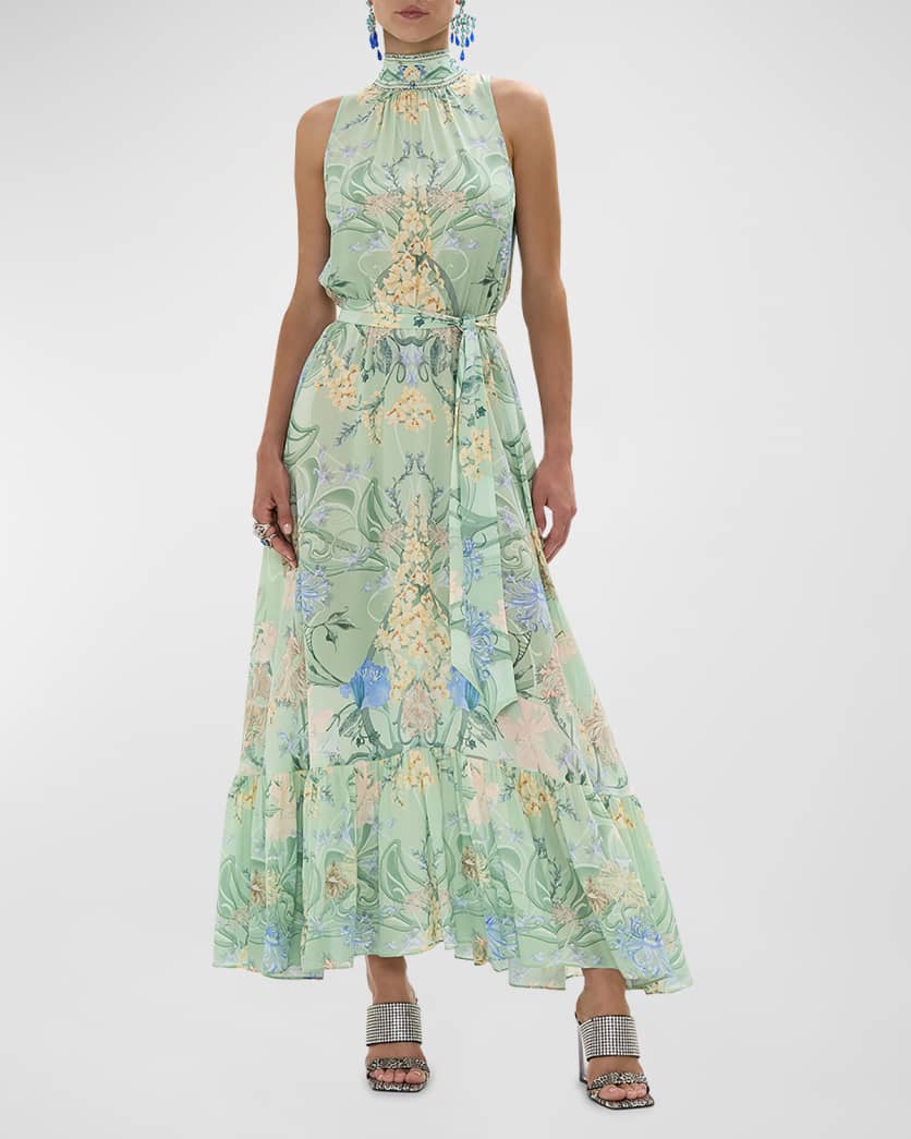 Camilla Necktie Dress With Elasticated Waist Dreaming In Dutch - Camilla Bernardi Collective