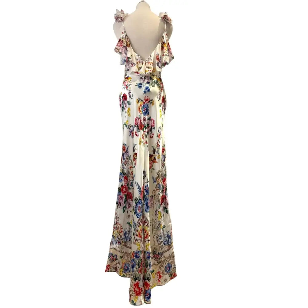 Camilla Silk Floral Print Maxi Dress - Dress