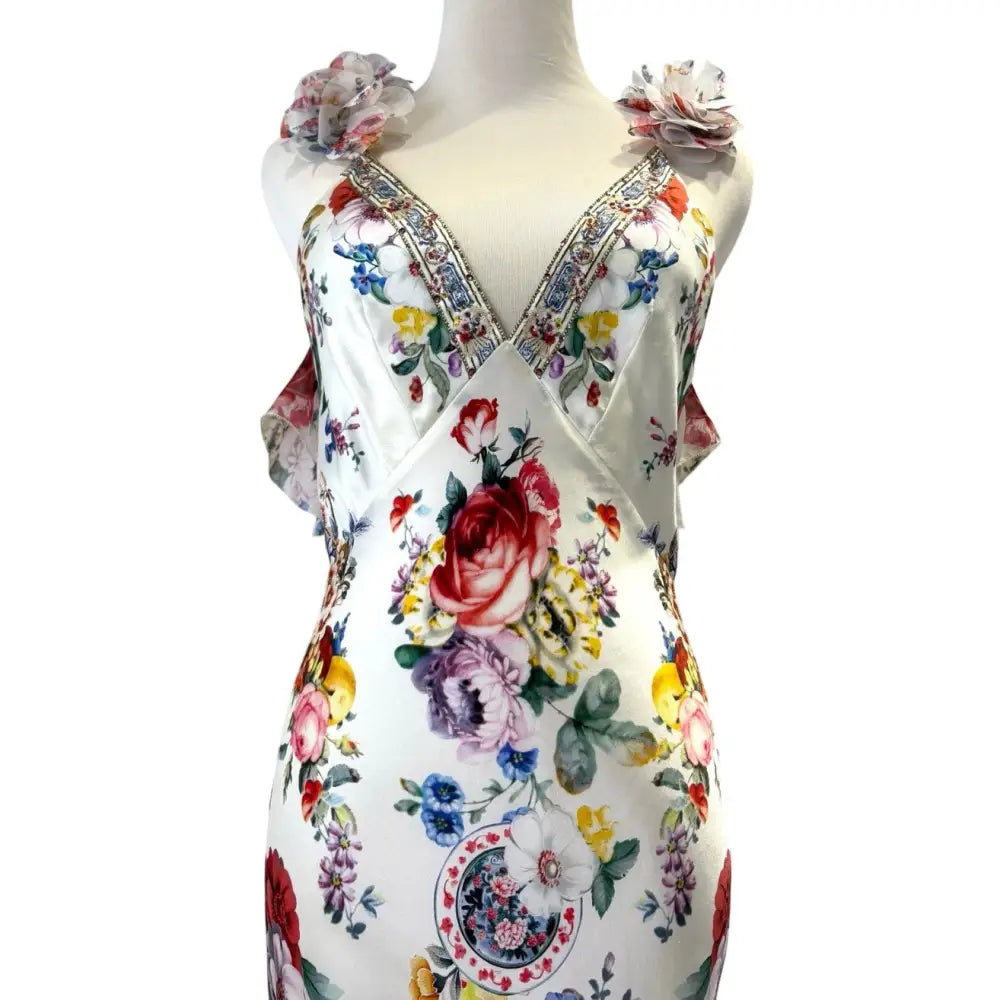 Camilla Silk Floral Print Maxi Dress - Dress