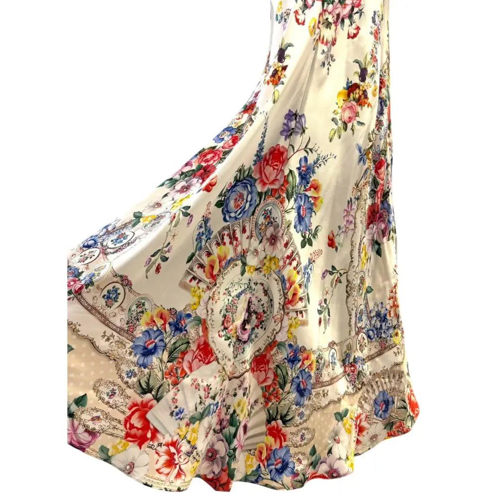 Camilla Silk Floral Print Maxi Dress - Dress