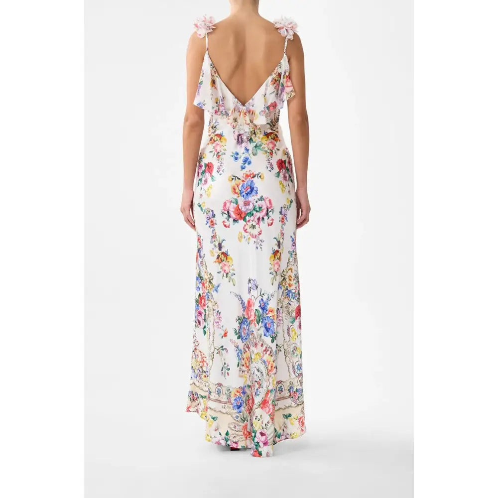 Camilla Silk Floral Print Maxi Dress - Dress