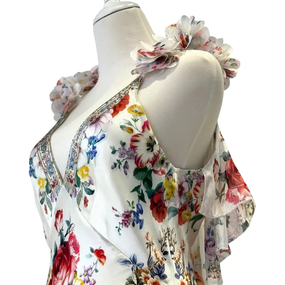 Camilla Silk Floral Print Maxi Dress - Dress