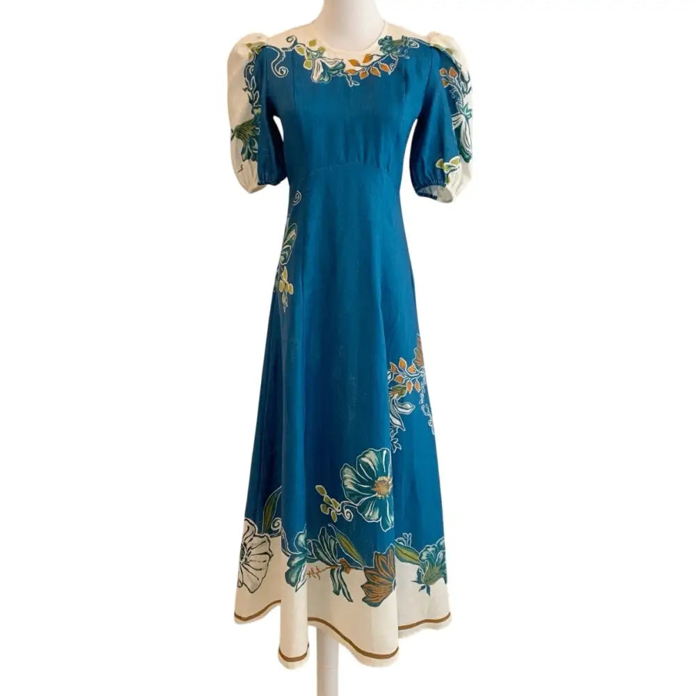 ALEMAIS Luda Linen Midi Dress - Dress