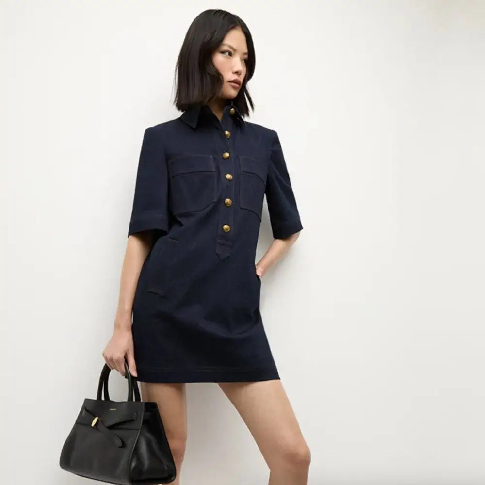 Veronica Beard Koulis Denim Dress - Dress