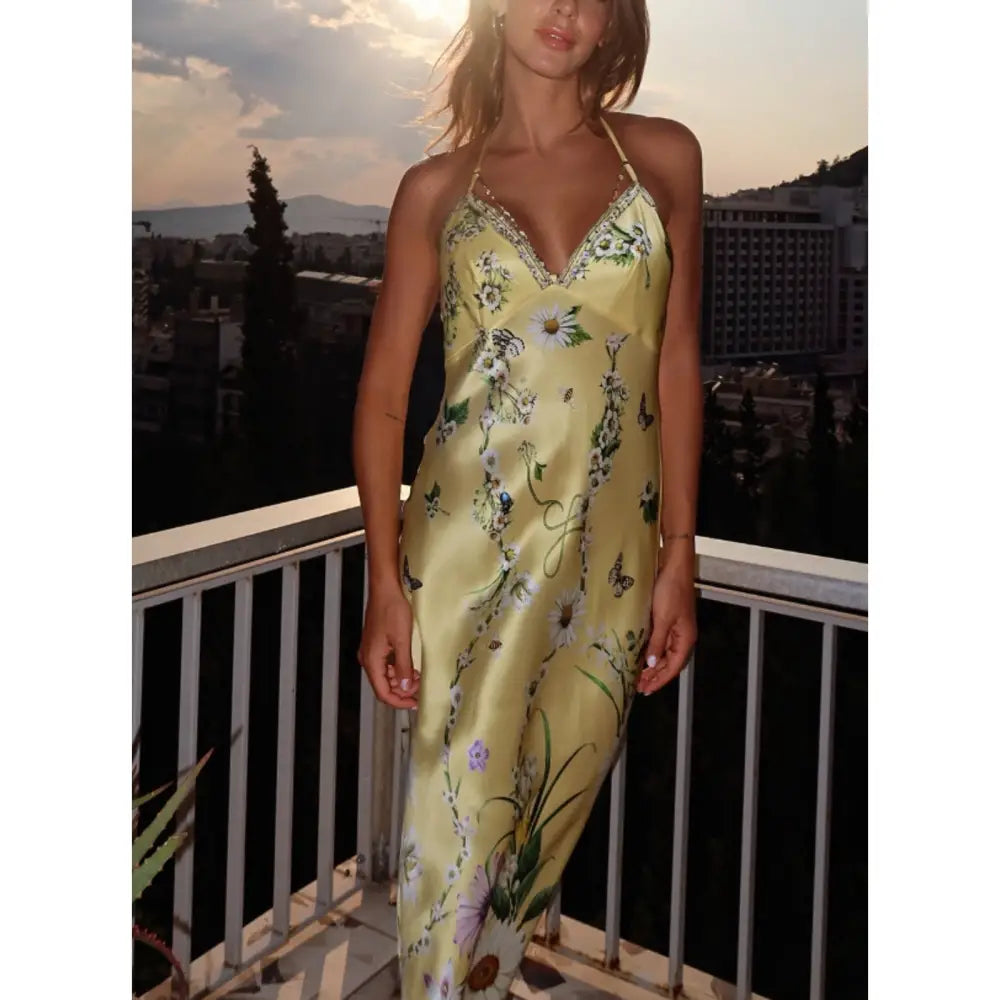 Camilla Daisy Chains Silk Slip Dress - Dress