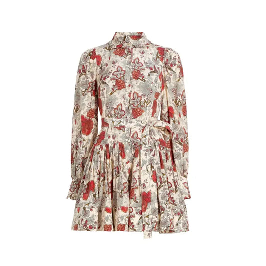 Ulla Johnson Simona Silk Long Sleeve Mini Dress - Dress