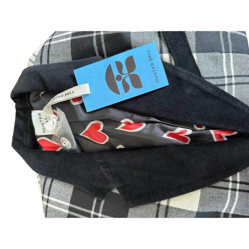 Hunter Bell Catherine Blazer Black White Plaid Checkered - Jacket
