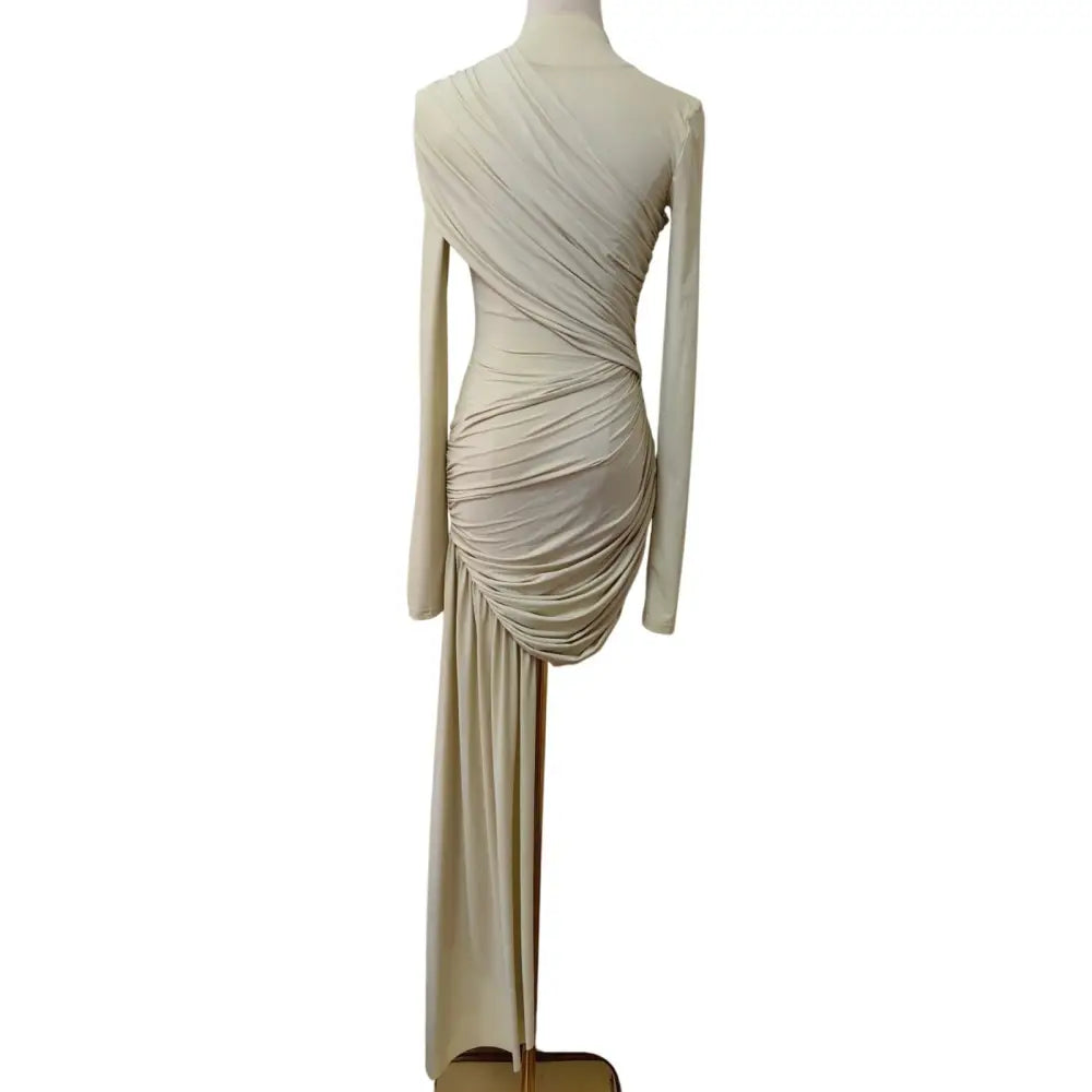 De La Vali RAVEL MINI DRESS IN IVORY SPANDEX JERSEY - Dress