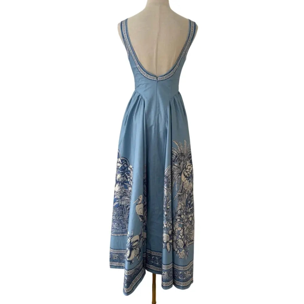 Alemais Blue Villa Romantica Midi Dress - Dress