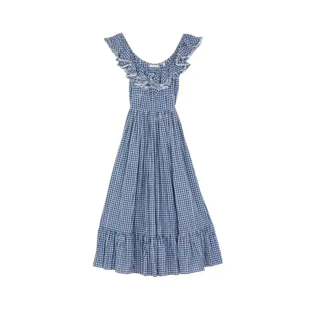 Doen Sora Dress in Gingham - Dress