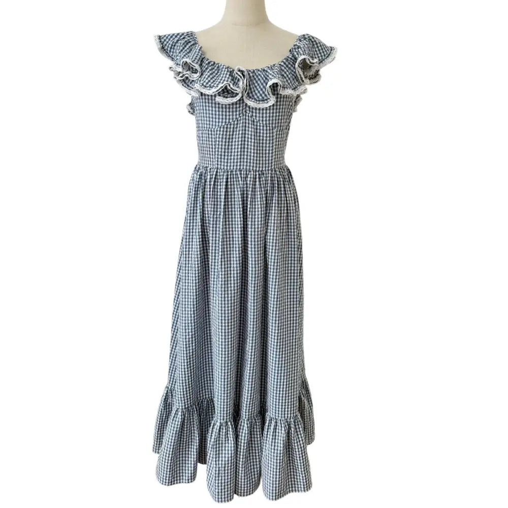 Doen Sora Dress in Gingham - Dress