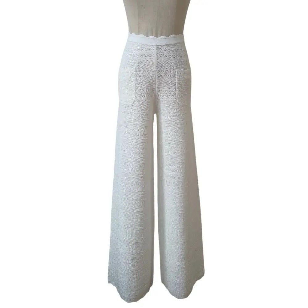 Helsa Kaitltn Scalloped Top and Kaitltn Pants Set - Tops