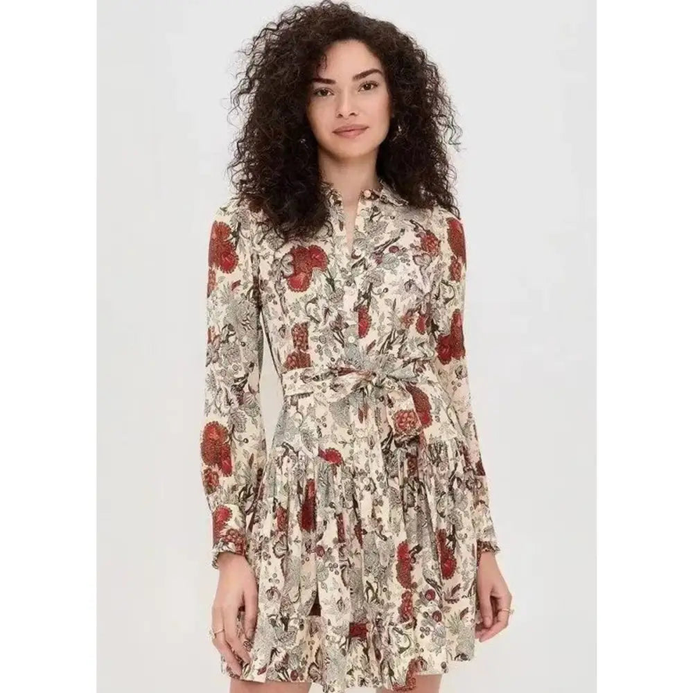 Ulla Johnson Simona Silk Long Sleeve Mini Dress - Dress